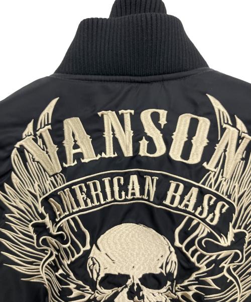 VANSON（バンソン）VANSON (バンソン) MA-1ジャケット ブラック サイズ:Mの古着・服飾アイテム