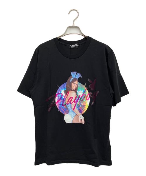 PLAY BOY（プレイボーイ）PLAY BOY (プレイボーイ) Hysteric Glamour (ヒステリックグラマー) 半袖Tシャツ ブラック サイズ:Mの古着・服飾アイテム