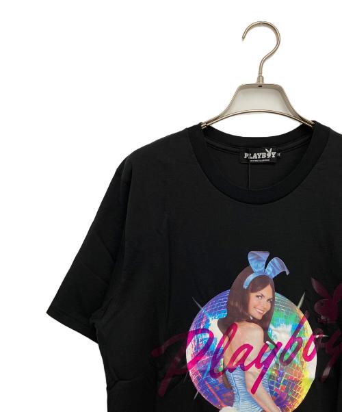 PLAY BOY（プレイボーイ）PLAY BOY (プレイボーイ) Hysteric Glamour (ヒステリックグラマー) 半袖Tシャツ ブラック サイズ:Mの古着・服飾アイテム
