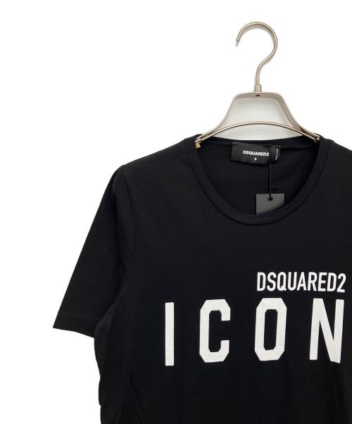 DSQUARED2（ディースクエアード）DSQUARED2 (ディースクエアード) 半袖カットソー ブラック サイズ:Sの古着・服飾アイテム