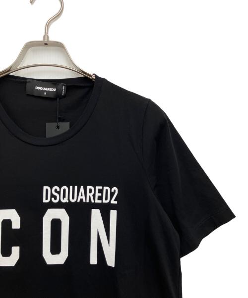 DSQUARED2（ディースクエアード）DSQUARED2 (ディースクエアード) 半袖カットソー ブラック サイズ:Sの古着・服飾アイテム