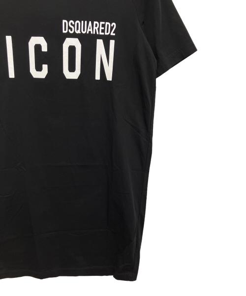 DSQUARED2（ディースクエアード）DSQUARED2 (ディースクエアード) 半袖カットソー ブラック サイズ:Sの古着・服飾アイテム