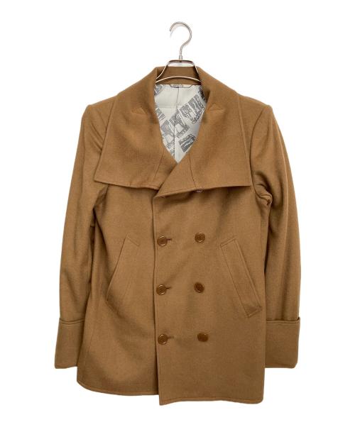 Vivienne Westwood（ヴィヴィアンウエストウッド）Vivienne Westwood (ヴィヴィアンウエストウッド) Pコート ブラウン×シルバー サイズ:44の古着・服飾アイテム