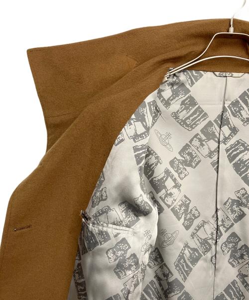 Vivienne Westwood（ヴィヴィアンウエストウッド）Vivienne Westwood (ヴィヴィアンウエストウッド) Pコート ブラウン×シルバー サイズ:44の古着・服飾アイテム