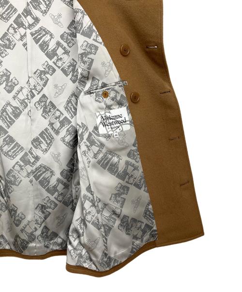 Vivienne Westwood（ヴィヴィアンウエストウッド）Vivienne Westwood (ヴィヴィアンウエストウッド) Pコート ブラウン×シルバー サイズ:44の古着・服飾アイテム