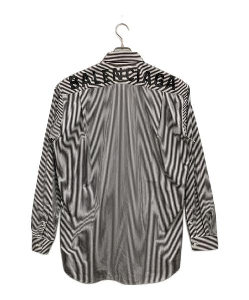 BALENCIAGA（バレンシアガ）BALENCIAGA (バレンシアガ) 長袖シャツ ブラック×ホワイト サイズ:39の古着・服飾アイテム