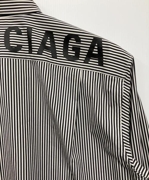 BALENCIAGA（バレンシアガ）BALENCIAGA (バレンシアガ) 長袖シャツ ブラック×ホワイト サイズ:39の古着・服飾アイテム