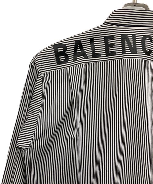 BALENCIAGA（バレンシアガ）BALENCIAGA (バレンシアガ) 長袖シャツ ブラック×ホワイト サイズ:39の古着・服飾アイテム