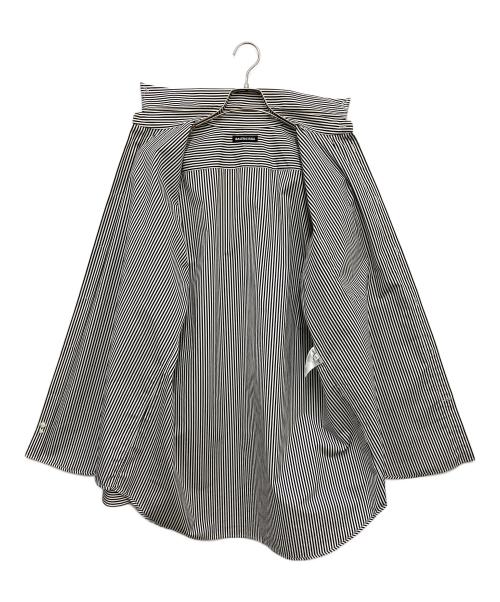 BALENCIAGA（バレンシアガ）BALENCIAGA (バレンシアガ) 長袖シャツ ブラック×ホワイト サイズ:39の古着・服飾アイテム