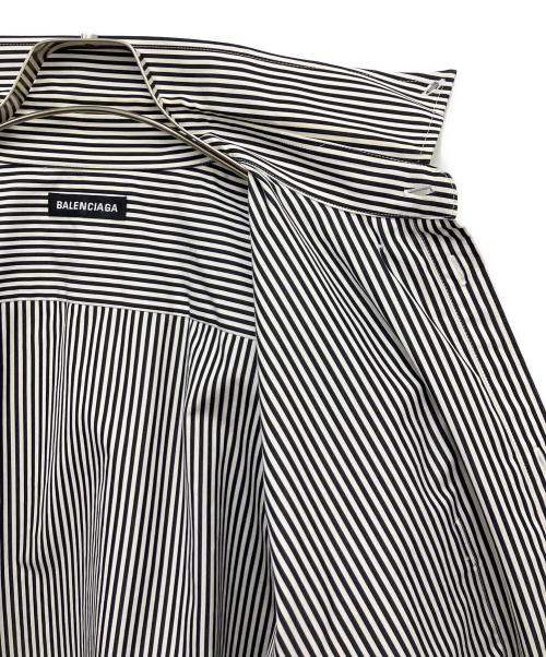 BALENCIAGA（バレンシアガ）BALENCIAGA (バレンシアガ) 長袖シャツ ブラック×ホワイト サイズ:39の古着・服飾アイテム