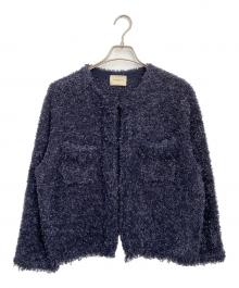 UNITED ARROWS TOKYO（ユナイテッドアローズトウキョウ）の古着「ミックスツイードカーディガン」｜ネイビー
