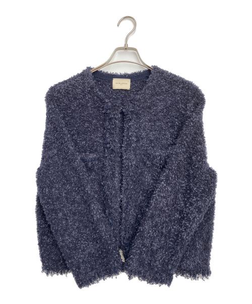 UNITED ARROWS TOKYO（ユナイテッドアローズトウキョウ）UNITED ARROWS TOKYO (ユナイテッドアローズトウキョウ) ミックスツイードカーディガン ネイビー サイズ:不明の古着・服飾アイテム