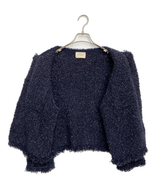 UNITED ARROWS TOKYO（ユナイテッドアローズトウキョウ）UNITED ARROWS TOKYO (ユナイテッドアローズトウキョウ) ミックスツイードカーディガン ネイビー サイズ:不明の古着・服飾アイテム