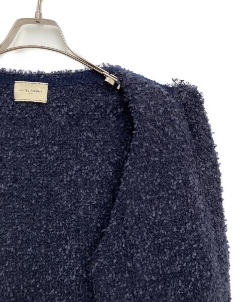 UNITED ARROWS TOKYO（ユナイテッドアローズトウキョウ）UNITED ARROWS TOKYO (ユナイテッドアローズトウキョウ) ミックスツイードカーディガン ネイビー サイズ:不明の古着・服飾アイテム
