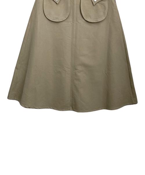 MM6 Maison Margiela（エムエムシックスメゾンマルジェラ）MM6 Maison Margiela (エムエムシックスメゾンマルジェラ) ラウンドポケットコットンスカート カーキ サイズ:SIZE38の古着・服飾アイテム