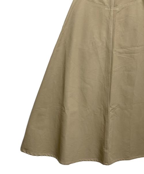 MM6 Maison Margiela（エムエムシックスメゾンマルジェラ）MM6 Maison Margiela (エムエムシックスメゾンマルジェラ) ラウンドポケットコットンスカート カーキ サイズ:SIZE38の古着・服飾アイテム