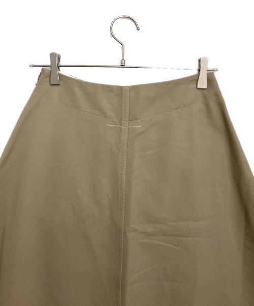 MM6 Maison Margiela（エムエムシックスメゾンマルジェラ）MM6 Maison Margiela (エムエムシックスメゾンマルジェラ) ラウンドポケットコットンスカート カーキ サイズ:SIZE38の古着・服飾アイテム