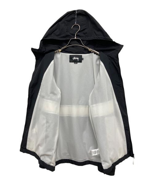 stussy（ステューシー）stussy (ステューシー) ナイロンジャケット ブラック×ホワイト サイズ:Mの古着・服飾アイテム