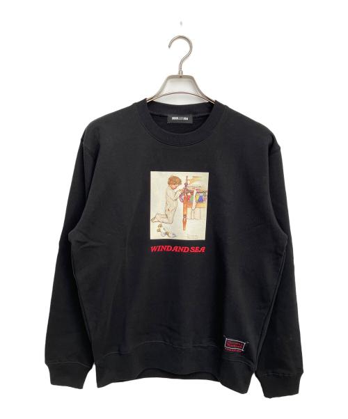 WIND AND SEA（ウィンダンシー）WIND AND SEA (ウィンダンシー) スウェット ブラック サイズ:Sの古着・服飾アイテム