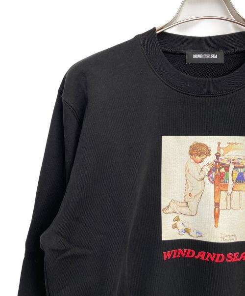WIND AND SEA（ウィンダンシー）WIND AND SEA (ウィンダンシー) スウェット ブラック サイズ:Sの古着・服飾アイテム