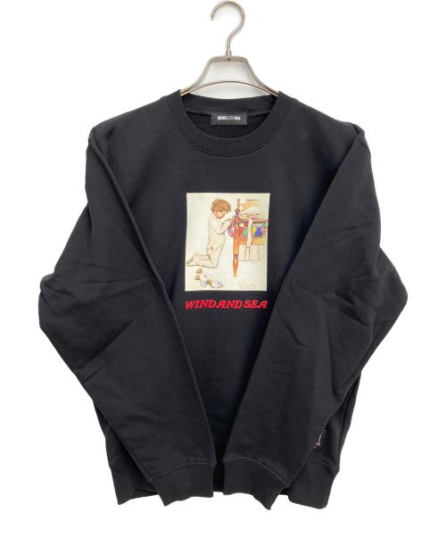 WIND AND SEA（ウィンダンシー）WIND AND SEA (ウィンダンシー) スウェット ブラック サイズ:Sの古着・服飾アイテム