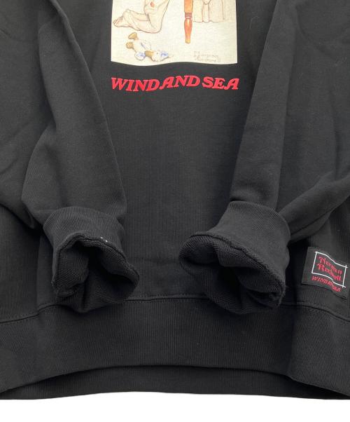 WIND AND SEA（ウィンダンシー）WIND AND SEA (ウィンダンシー) スウェット ブラック サイズ:Sの古着・服飾アイテム