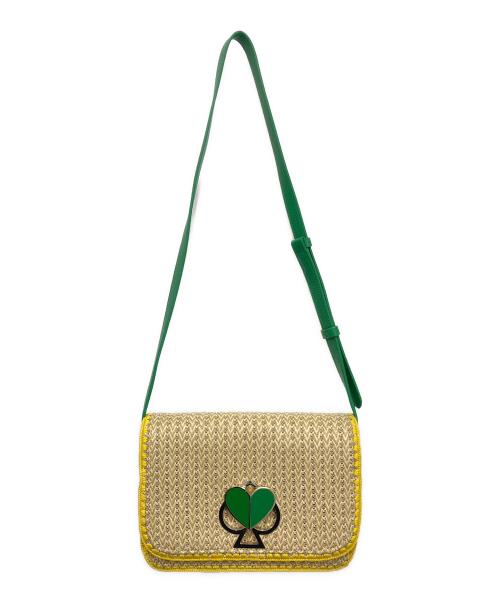 Kate Spade（ケイトスペード）Kate Spade (ケイトスペード) ニコラ ベージュ×グリーンの古着・服飾アイテム