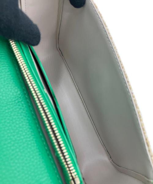 Kate Spade（ケイトスペード）Kate Spade (ケイトスペード) ニコラ ベージュ×グリーンの古着・服飾アイテム