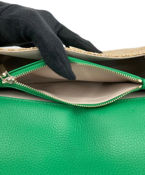 Kate Spade（ケイトスペード）Kate Spade (ケイトスペード) ニコラ ベージュ×グリーンの古着・服飾アイテム