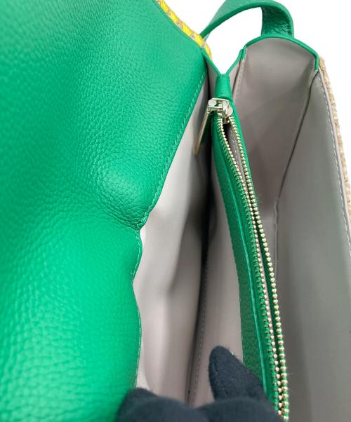 Kate Spade（ケイトスペード）Kate Spade (ケイトスペード) ニコラ ベージュ×グリーンの古着・服飾アイテム
