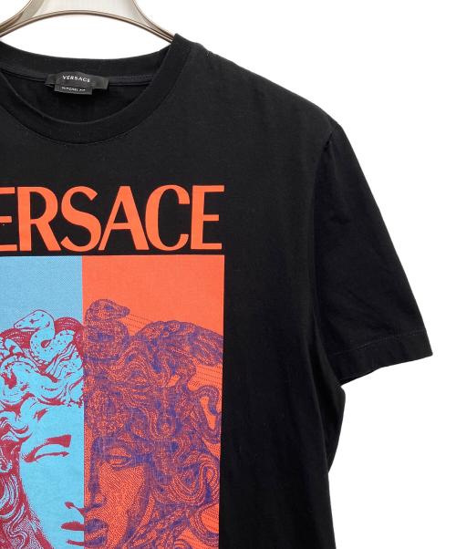 VERSACE（ヴェルサーチェ）VERSACE (ヴェルサーチェ) メデューサロゴ ブラック サイズ:Sの古着・服飾アイテム