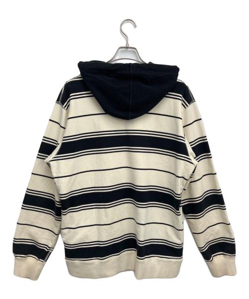 SUPREME（シュプリーム）SUPREME (シュプリーム) プルオーバーパーカー ホワイト×ブラック サイズ:SIZ Freeの古着・服飾アイテム
