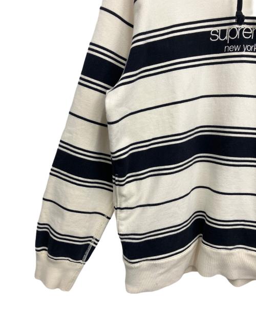SUPREME（シュプリーム）SUPREME (シュプリーム) プルオーバーパーカー ホワイト×ブラック サイズ:SIZ Freeの古着・服飾アイテム