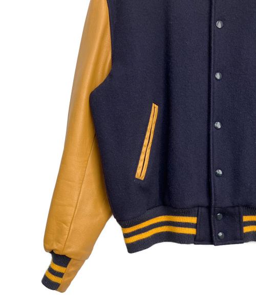 GB sport（ゴールデンベアスポーツ）GB SPORT (ゴールデンベアスポーツ) スタジャン ネイビー×イエロー サイズ:Lの古着・服飾アイテム
