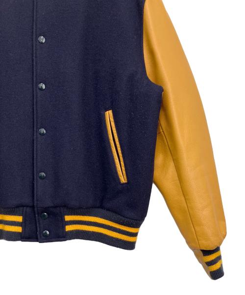 GB sport（ゴールデンベアスポーツ）GB SPORT (ゴールデンベアスポーツ) スタジャン ネイビー×イエロー サイズ:Lの古着・服飾アイテム