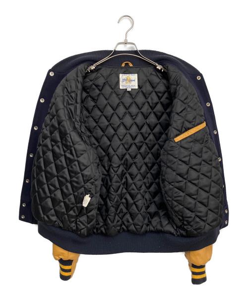 GB sport（ゴールデンベアスポーツ）GB SPORT (ゴールデンベアスポーツ) スタジャン ネイビー×イエロー サイズ:Lの古着・服飾アイテム