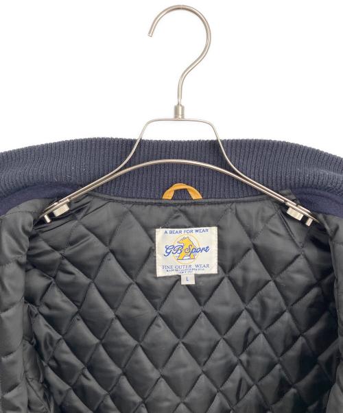 GB sport（ゴールデンベアスポーツ）GB SPORT (ゴールデンベアスポーツ) スタジャン ネイビー×イエロー サイズ:Lの古着・服飾アイテム