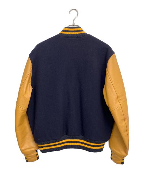 GB sport（ゴールデンベアスポーツ）GB SPORT (ゴールデンベアスポーツ) スタジャン ネイビー×イエロー サイズ:Lの古着・服飾アイテム