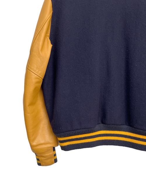 GB sport（ゴールデンベアスポーツ）GB SPORT (ゴールデンベアスポーツ) スタジャン ネイビー×イエロー サイズ:Lの古着・服飾アイテム