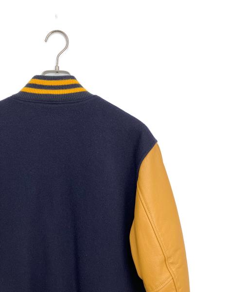 GB sport（ゴールデンベアスポーツ）GB SPORT (ゴールデンベアスポーツ) スタジャン ネイビー×イエロー サイズ:Lの古着・服飾アイテム