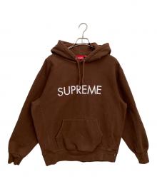 SUPREME（シュプリーム）の古着「プルオーバーパーカー」｜ブラウン×ホワイト