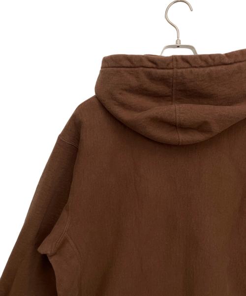 SUPREME（シュプリーム）SUPREME (シュプリーム) プルオーバーパーカー ブラウン×ホワイト サイズ:Lの古着・服飾アイテム
