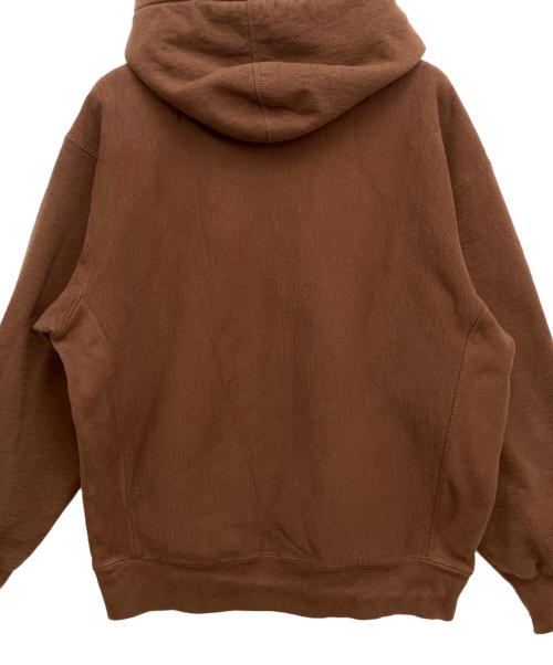 SUPREME（シュプリーム）SUPREME (シュプリーム) プルオーバーパーカー ブラウン×ホワイト サイズ:Lの古着・服飾アイテム