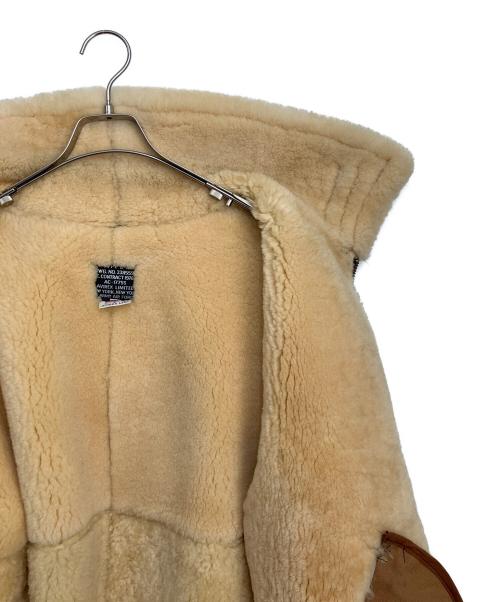 AVIREX（アヴィレックス）AVIREX (アヴィレックス) ムートンジャケット ブラウン×ベージュ サイズ:38の古着・服飾アイテム