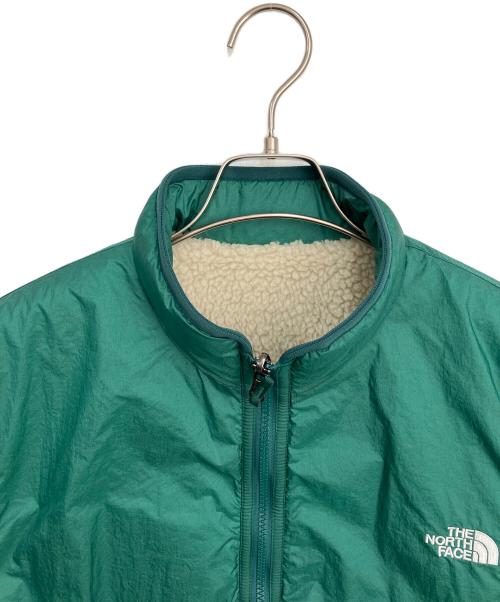 THE NORTH FACE（ザ ノース フェイス）THE NORTH FACE (ザ ノース フェイス) ボアベスト ベージュ×グリーン サイズ:Lの古着・服飾アイテム