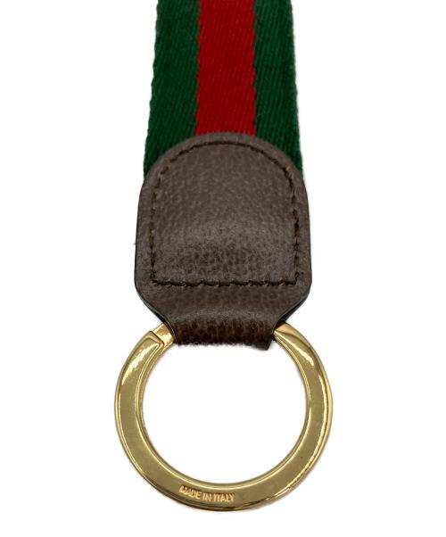GUCCI（グッチ）GUCCI (グッチ) オフディア キーチェーン グリーン×レッドの古着・服飾アイテム