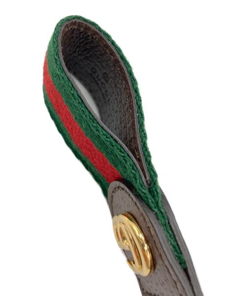 GUCCI（グッチ）GUCCI (グッチ) オフディア キーチェーン グリーン×レッドの古着・服飾アイテム
