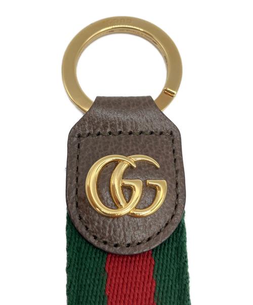 GUCCI（グッチ）GUCCI (グッチ) オフディア キーチェーン グリーン×レッドの古着・服飾アイテム