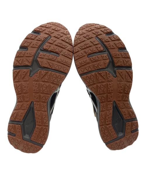 asics（アシックス）asics (アシックス) ローカットスニーカー ブラウン×シルバー サイズ:27cmの古着・服飾アイテム