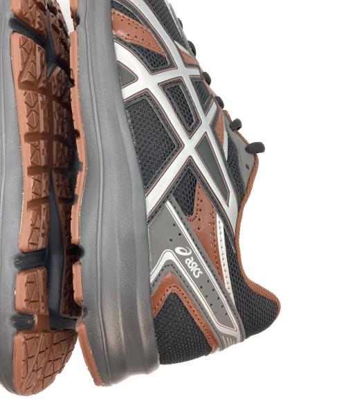 asics（アシックス）asics (アシックス) ローカットスニーカー ブラウン×シルバー サイズ:27cmの古着・服飾アイテム